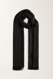 Fabiana Filippi Schal aus Cashmere-Mix mit Pailletten, Schwarz Beige SAD215A881L8000000
