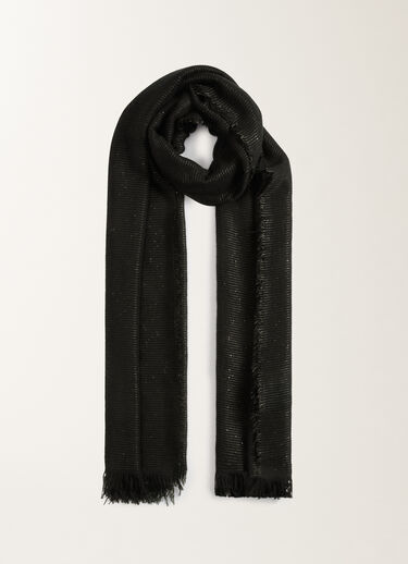 Fabiana Filippi Cashmere blend scarf with sequins, black BLACK SAD215A881L8000000