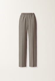 Fabiana Filippi Gubbio jogging pants in bistretch fresco wool, rock mélange Gray PAD266F322L7630000