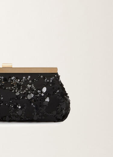 Fabiana Filippi Clutch with sequin embroidery BLACK BGD265A849L2560000