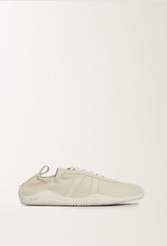 Fabiana Filippi Vintage-Sneakers aus Nappaleder, buttergelb Weiß ASD215A825L8160000