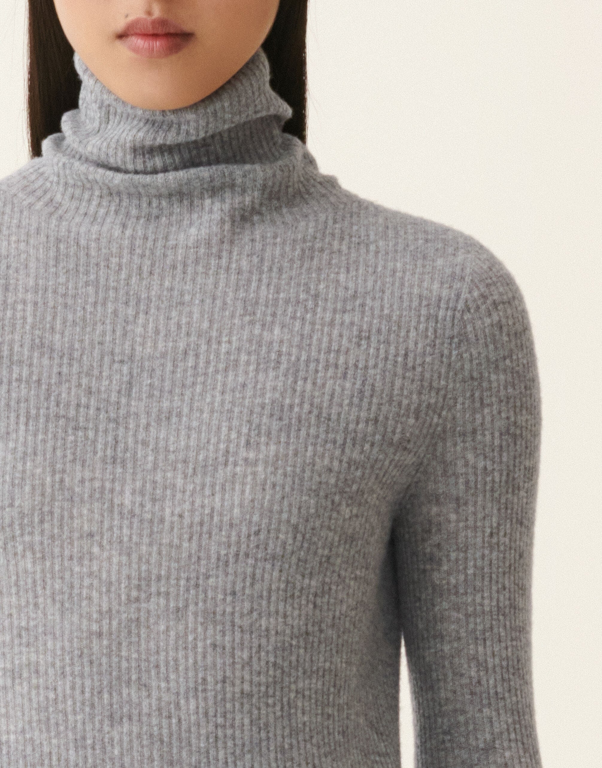 Platinum-Rollkragenpullover, Stein Fabiana Filippi Platinum-Rollkragenpullover, Stein Stein MAD216F021D2300000