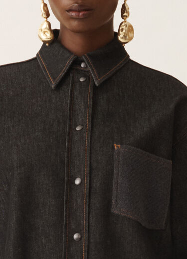 Fabiana Filippi Camisa de denim, antracita Gris CAD225F416L6340000