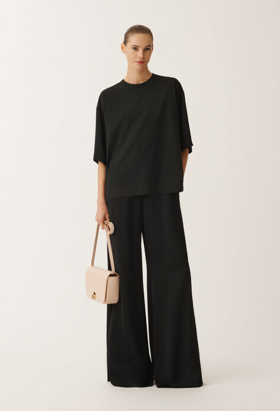 Fabiana Filippi Top in jersey, nero NERO JED265F096L1700000
