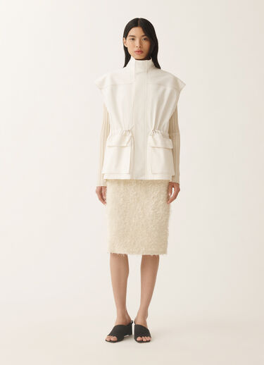 Fabiana Filippi Cotton gabardine safari jacket, white WHITE CTD275F714L1920000
