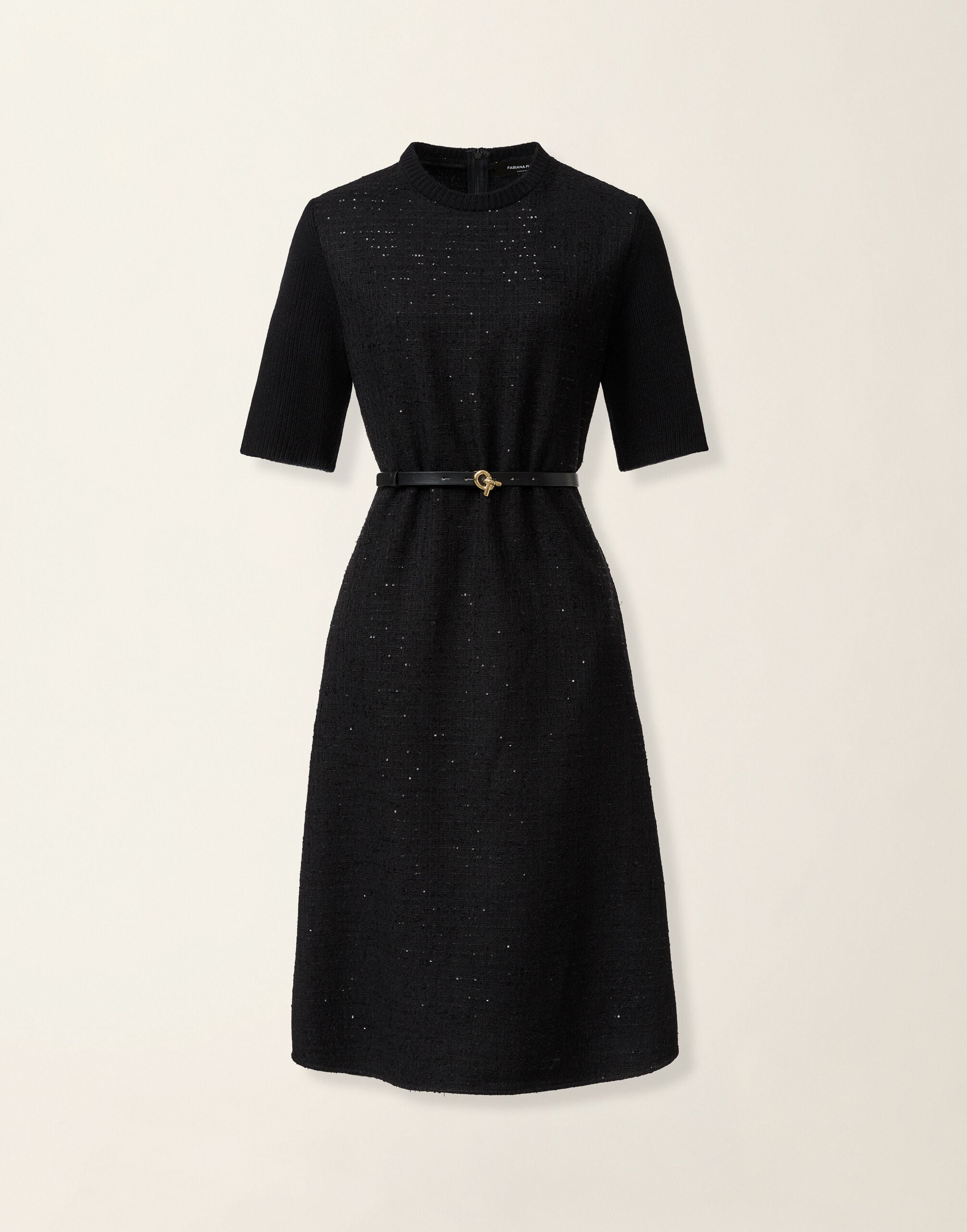 Sequin dress, black Fabiana Filippi Sequin dress, black Black ABD226F584M4520000