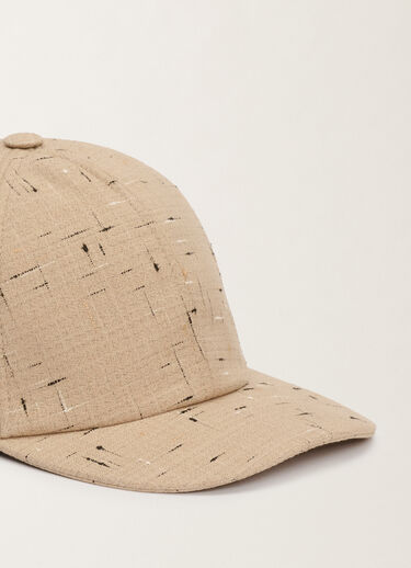 Fabiana Filippi Baseball cap in buttoned tailoring, maple BEIGE SAD215A879D8920000