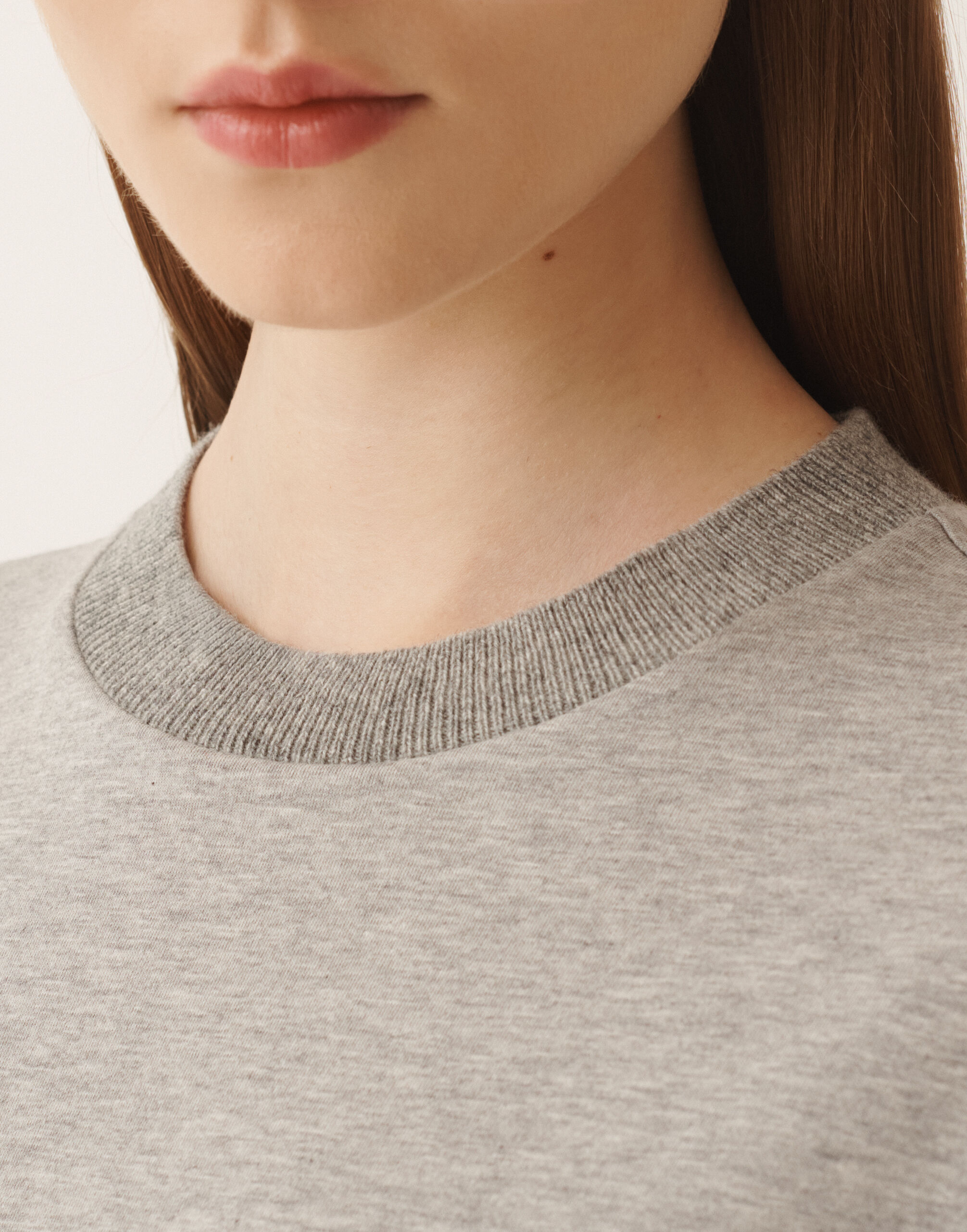 Fabiana Filippi Jersey-Top, Kiesel Grau JED225F861L6960000