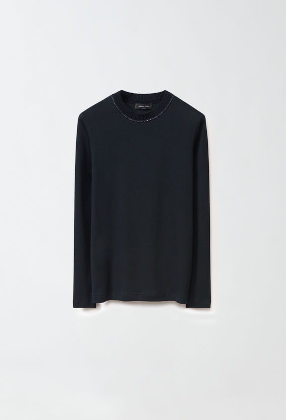 Fabiana Filippi T-Shirt aus Jersey, schwarz SCHWARZ JED224F601L0790000