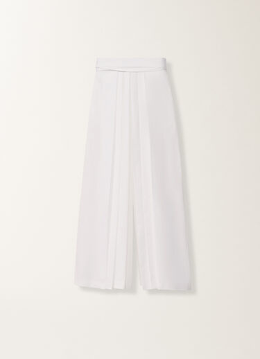 Fabiana Filippi Heavy poplin trousers, optical white WHITE PAD265F381D6140000