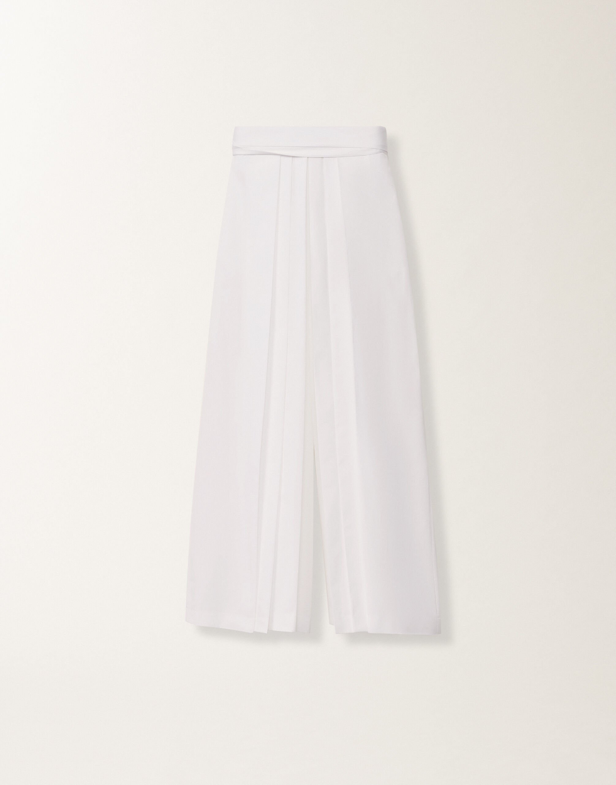 Fabiana Filippi Heavy poplin trousers, optical white WHITE PAD265F381D6140000