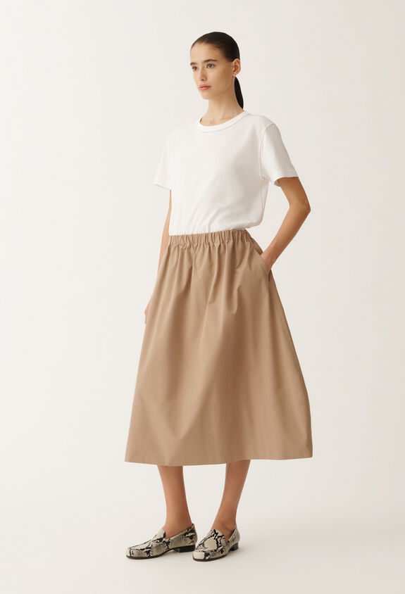 Fabiana Filippi Trench skirt, acorn BROWN GND265F411D8050000
