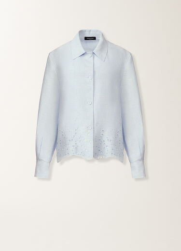 Fabiana Filippi Giacca in tela di lino, azzurro cielo AZZURRO CIELO GCD276F665M1780000