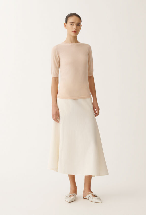 Fabiana Filippi Cashmere and silk sweater, dusty pink PINK MAD265F001N9070000