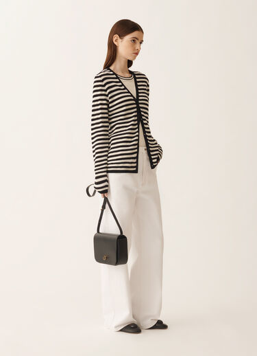 Jersey tank top in butter and midnight blue Fabiana Filippi Jersey tank top in butter and midnight blue MIDNIGHT BLUE JED276F602M2030000