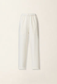 Fabiana Filippi Pantalón en tecno tailoring, mantequilla Mantequilla PAD216F304M5210000