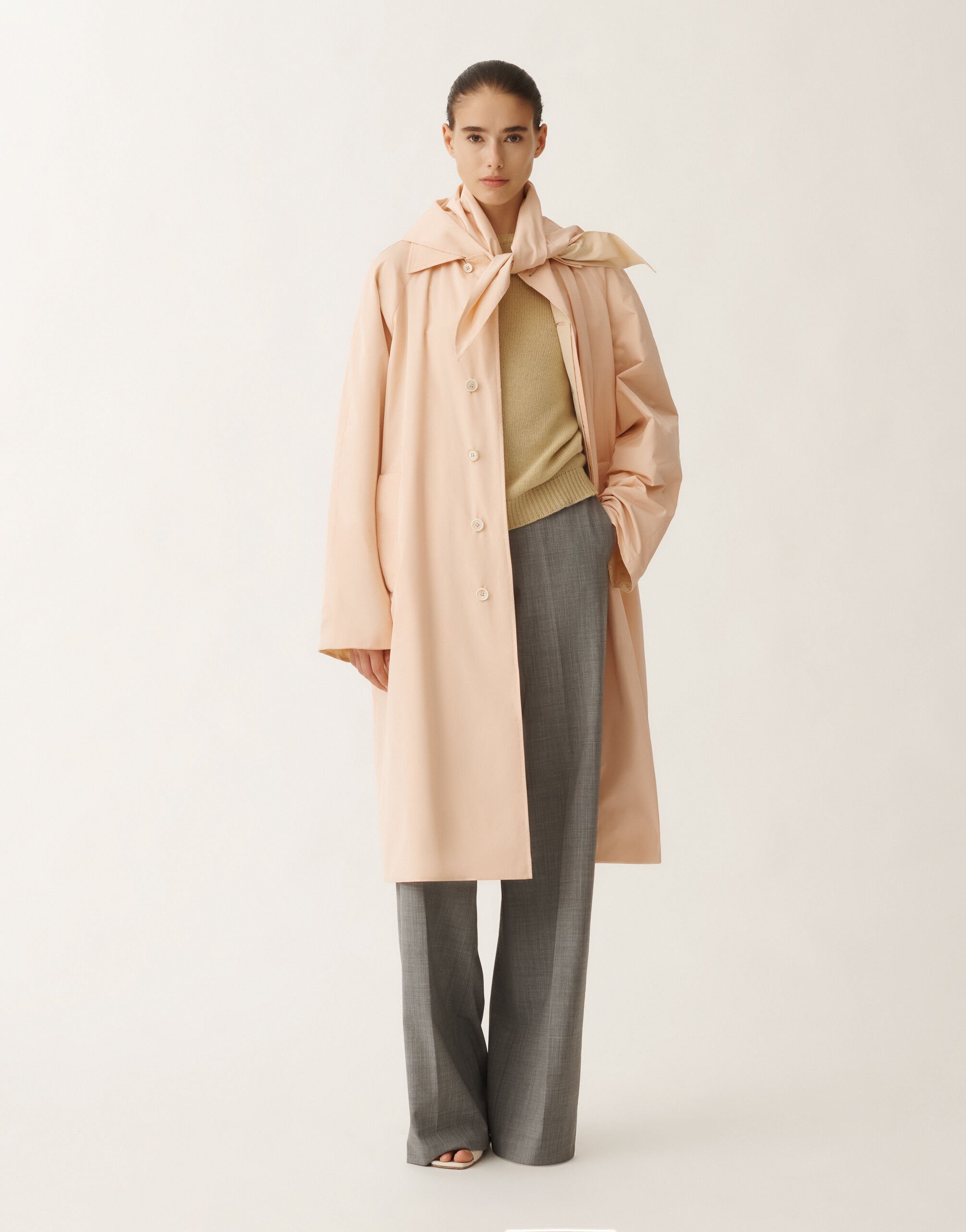 Fabiana Filippi Gabardina de tafetán ligero, maquillaje ROSA CTD265F272L1930000
