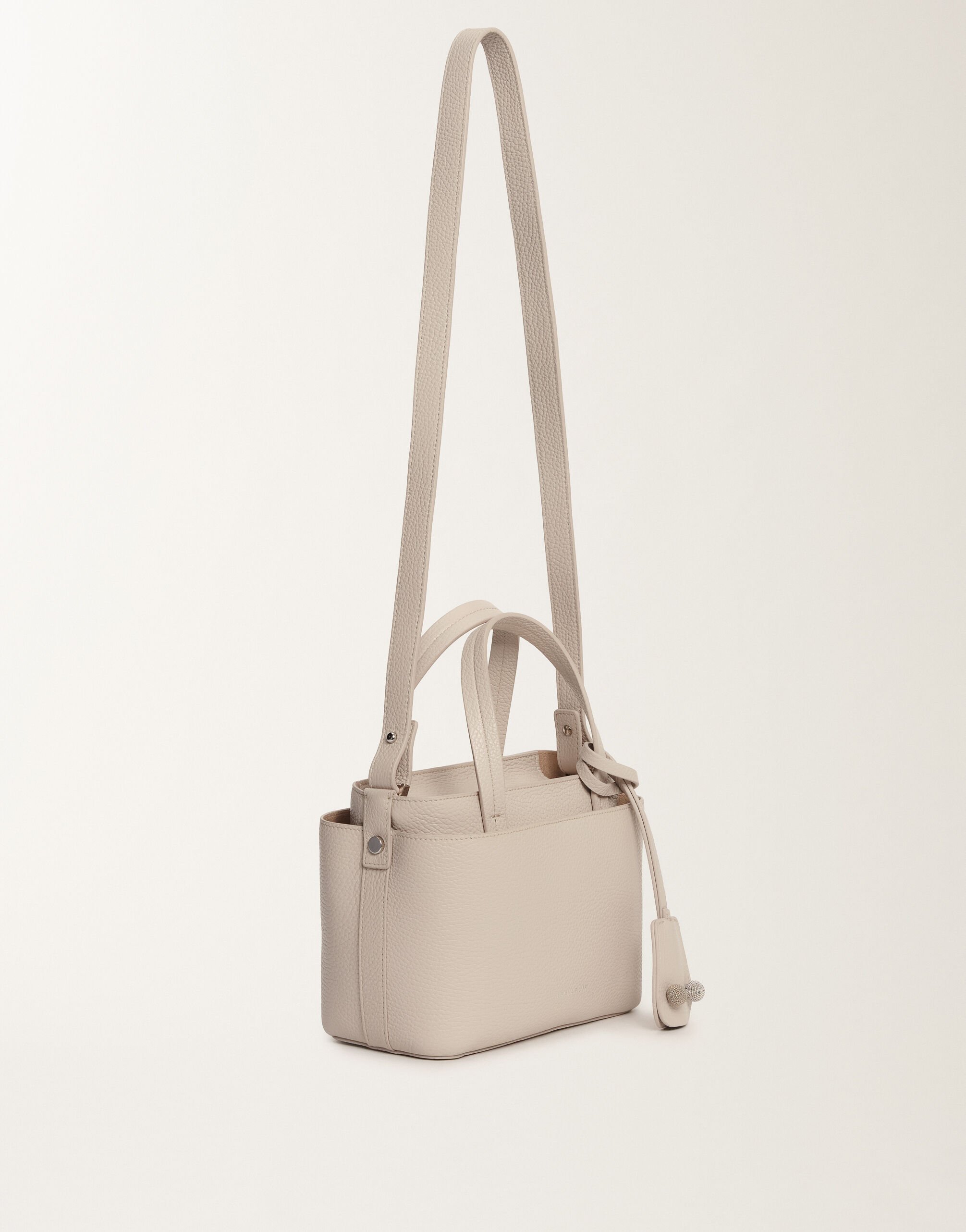 Fabiana Filippi Medium grained leather handbag, marble GREY BGD215A861L8040000