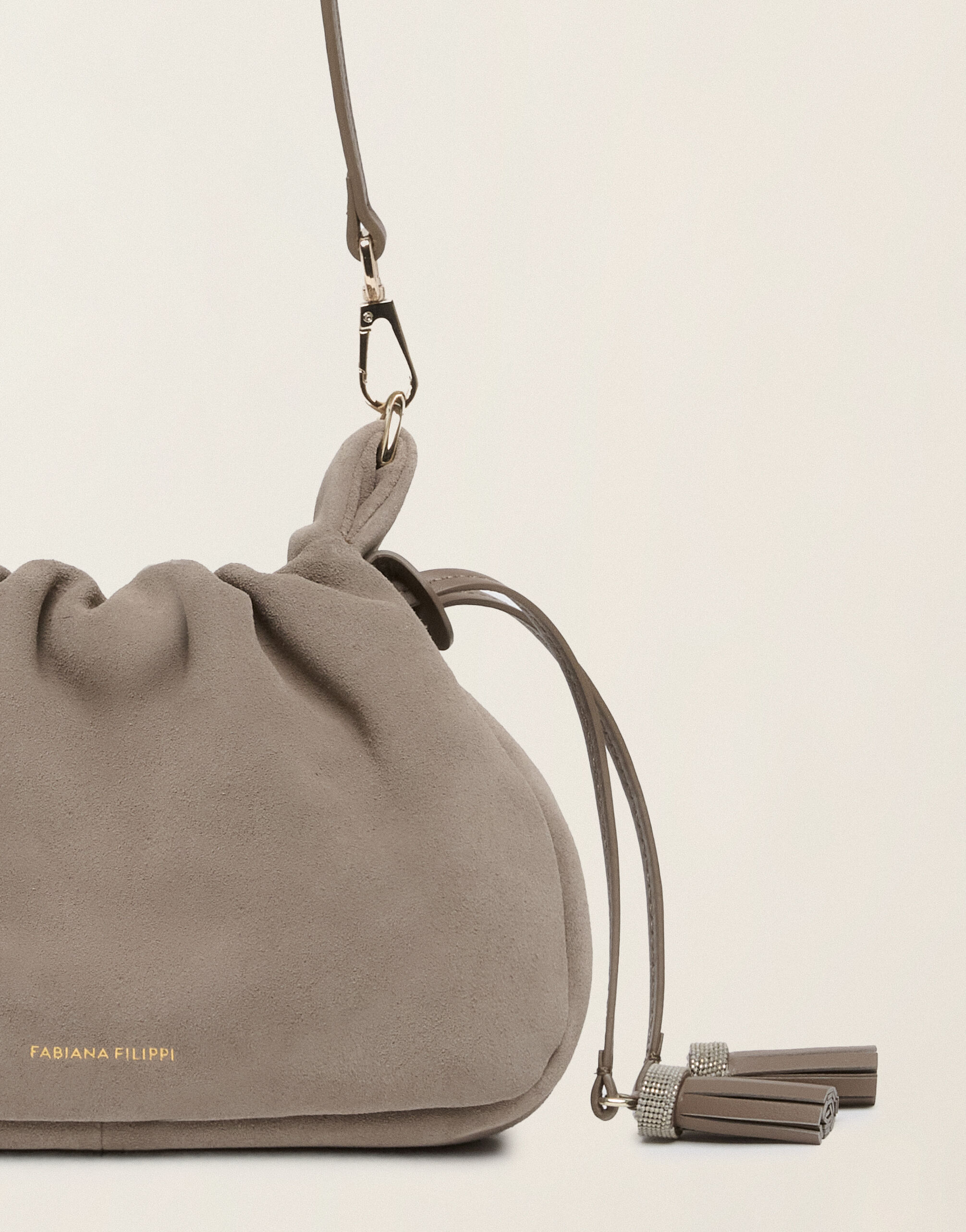 Suede Muffin bag, falcon Fabiana Filippi Suede Muffin bag, falcon Falcon BGD226A806M5640000