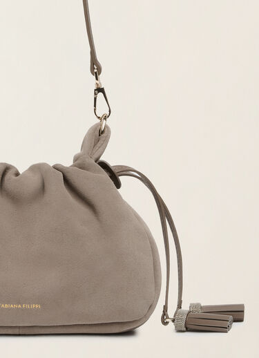 Suede Muffin bag, falcon Fabiana Filippi Suede Muffin bag, falcon Falcon BGD226A806M5640000