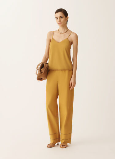 Fabiana Filippi Poplin pants, mustard MUSTARD PAD276F799M1270000