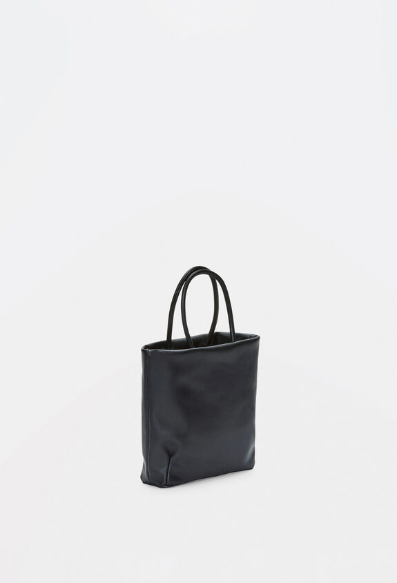Fabiana Filippi Shopping bag mini in nappa, nero BGD264A787I3390000