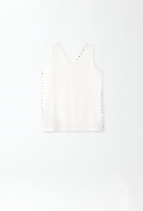 Fabiana Filippi Sablé vest top, white TPD274F596H4630000