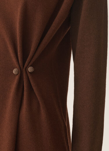 Fabiana Filippi Platinum dress, ebony BROWN ABD215F141L5170000