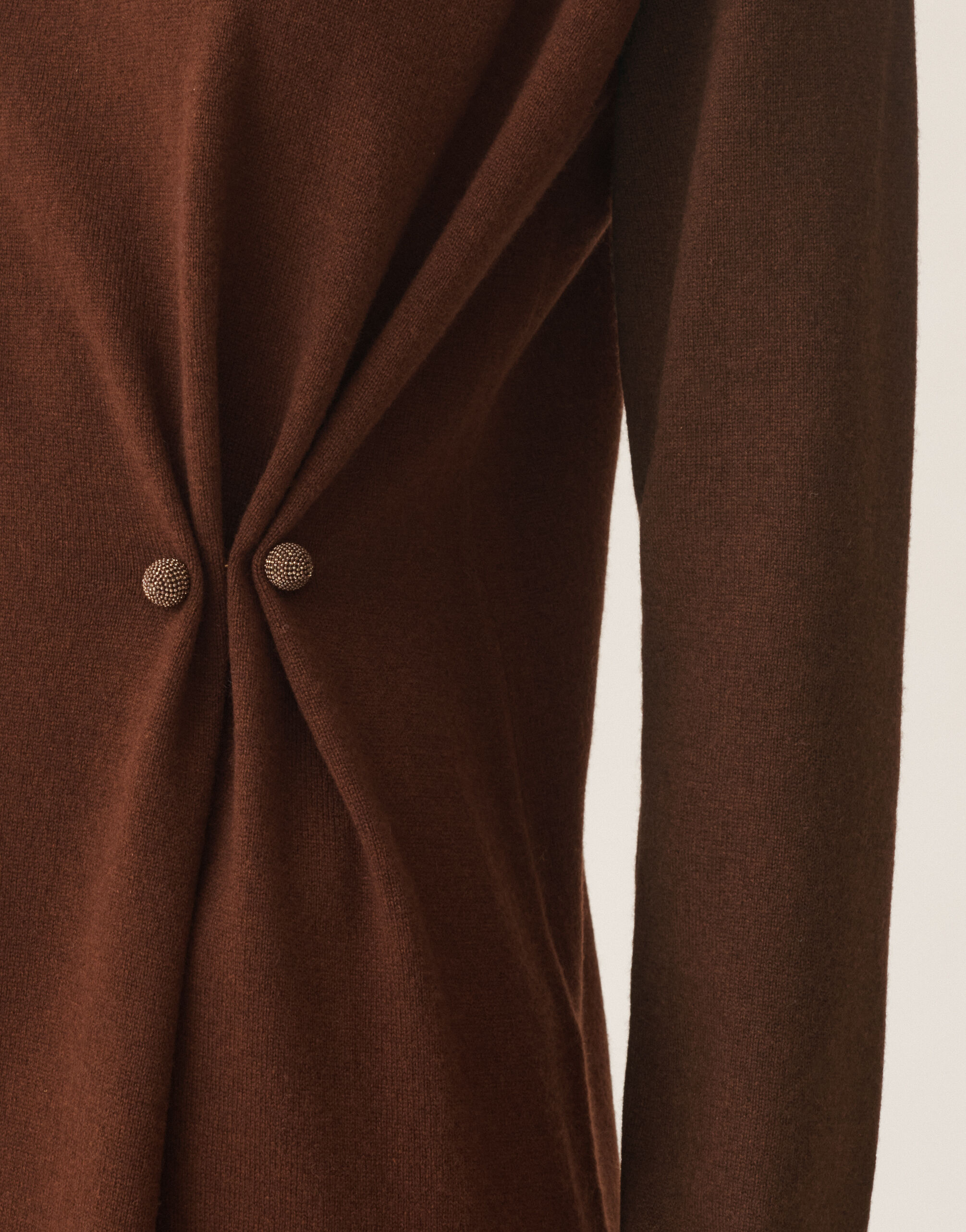 Fabiana Filippi Platinum dress, ebony BROWN ABD215F141L5170000