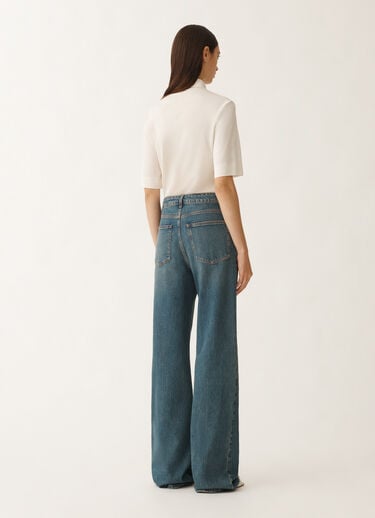 Fabiana Filippi 5-pocket denim trousers, vintage blue BLUE PAD265F357L1820000