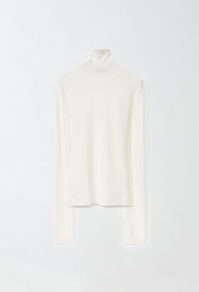 Fabiana Filippi TURTLE NECK SLIM FIT SWEATER RED ABD214F139I9290000