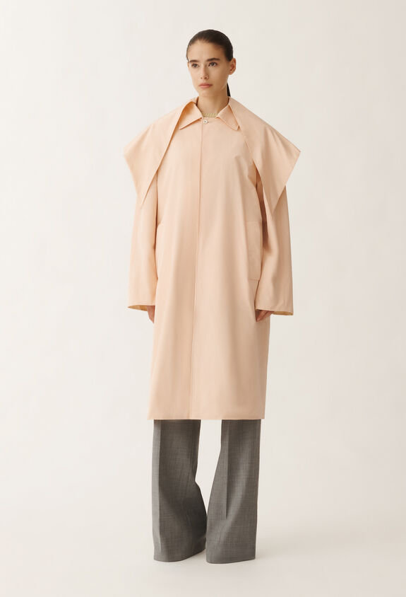 Fabiana Filippi Lightweight taffeta trench coat, dusty pink PINK CTD265F272L1930000