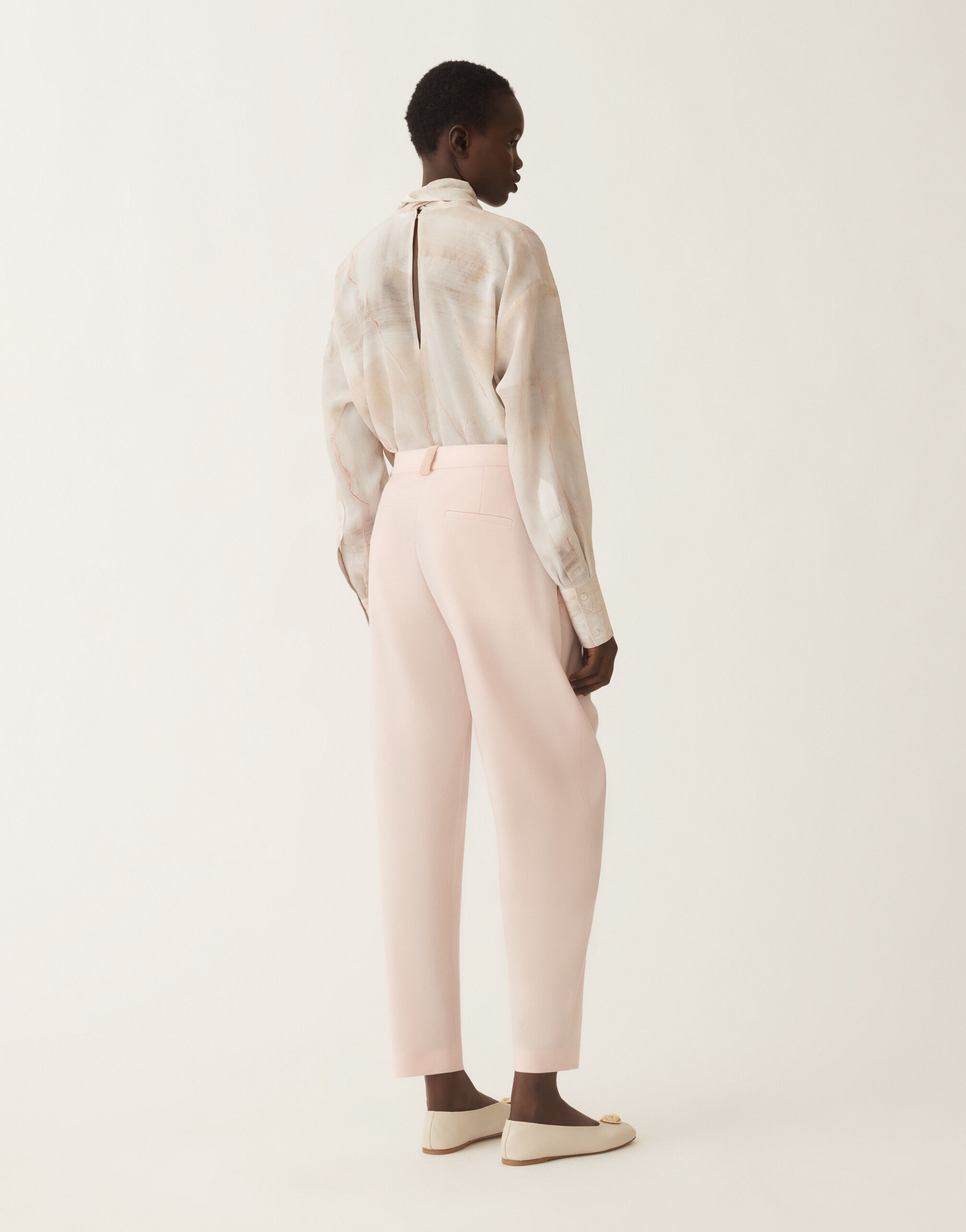 Fabiana Filippi Flannel trousers, quartz pink Pink PAD225F793L6630000