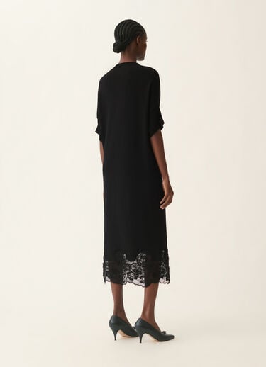 Fabiana Filippi Platinum kimono dress, black Black ABD226F568M4460000