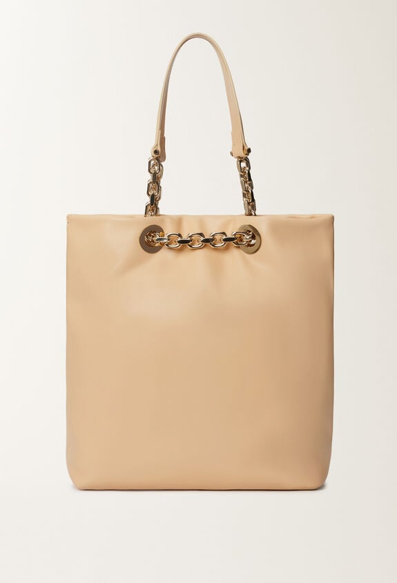 Fabiana Filippi Nappa leather eyelet shopper, rope BEIGE BGD215A900L8020000
