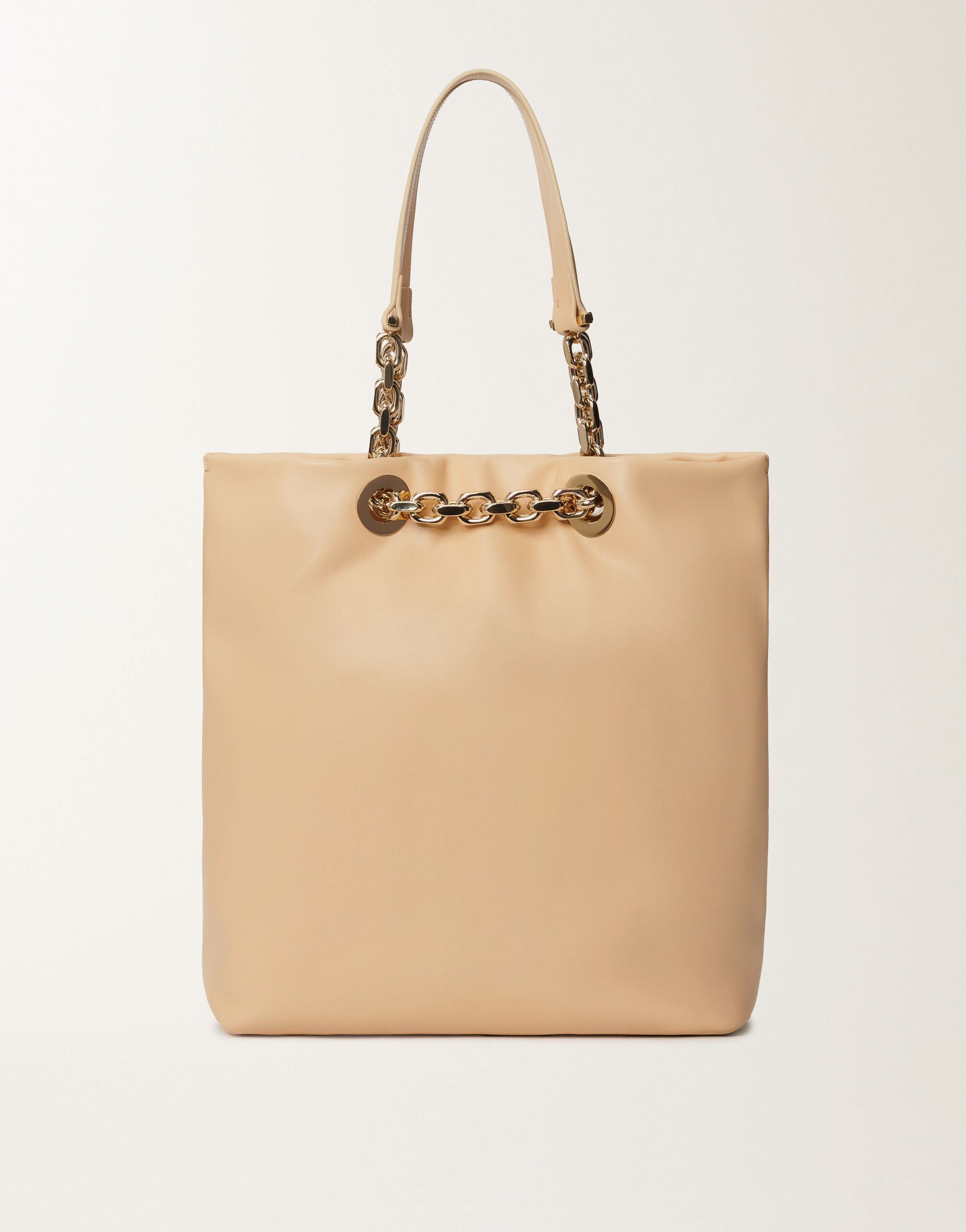 Fabiana Filippi Nappa leather eyelet shopper, rope BEIGE BGD215A900L8020000