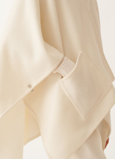 Fabiana Filippi Wool cloak, butter WHITE SAD215A884L8300000