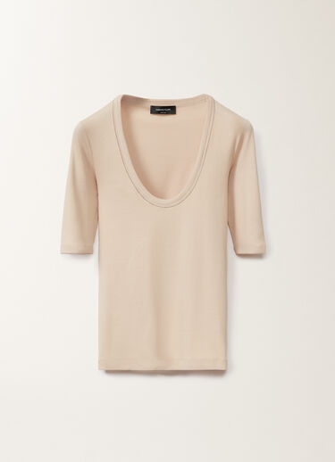 Fabiana Filippi Jersey T-shirt, sand BROWN JED265F151L1800000