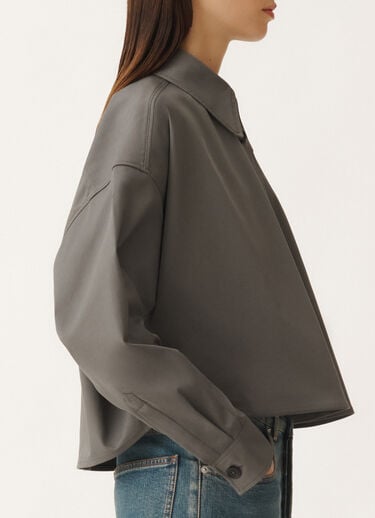 Fabiana Filippi Jacke aus Gabardine, bleifarben GRAU GCD265F316L1920000
