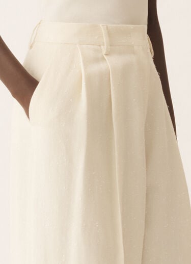 Fabiana Filippi Pantalón de sastrería en goccia fil coupé, color mantequilla Mantequilla PAD266F367D9570000