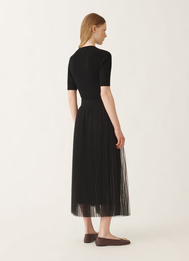 Fabiana Filippi Gonna ampia in tulle, nero Nero GND215F426L5480000