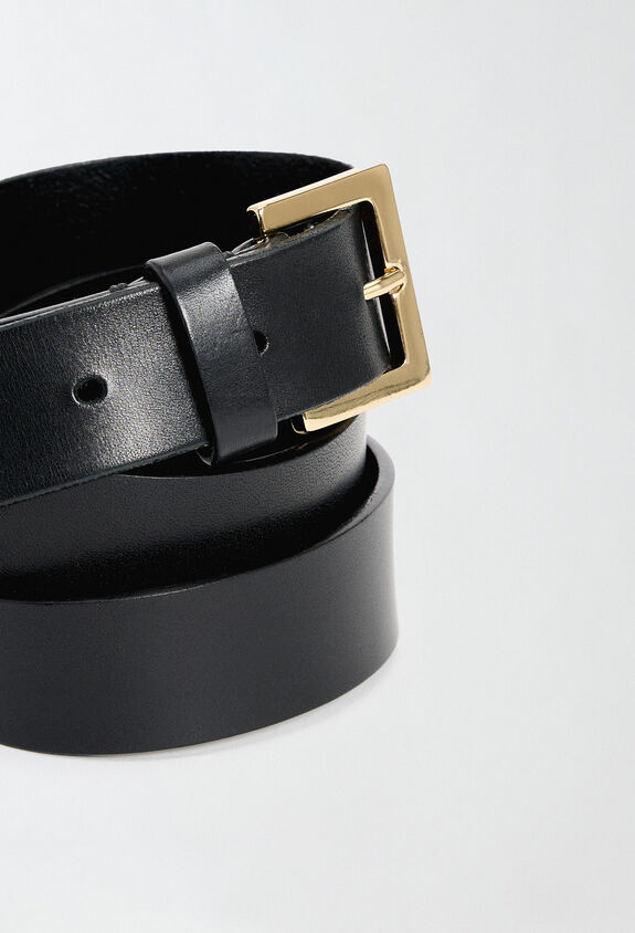 Fabiana Filippi Calfskin belt, black BLACK AAD224A956L1100000