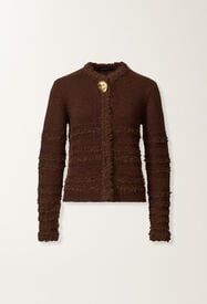 Fabiana Filippi Camel cardigan, ebony BROWN MAD215F126L5010000