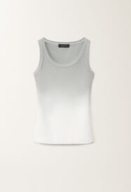 Fabiana Filippi Gradient-print jersey tank top, ash GREY JED265F150L2870000