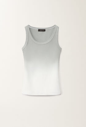 Fabiana Filippi Gradient-print jersey tank top, ash BLACK TPD265F630L2210000
