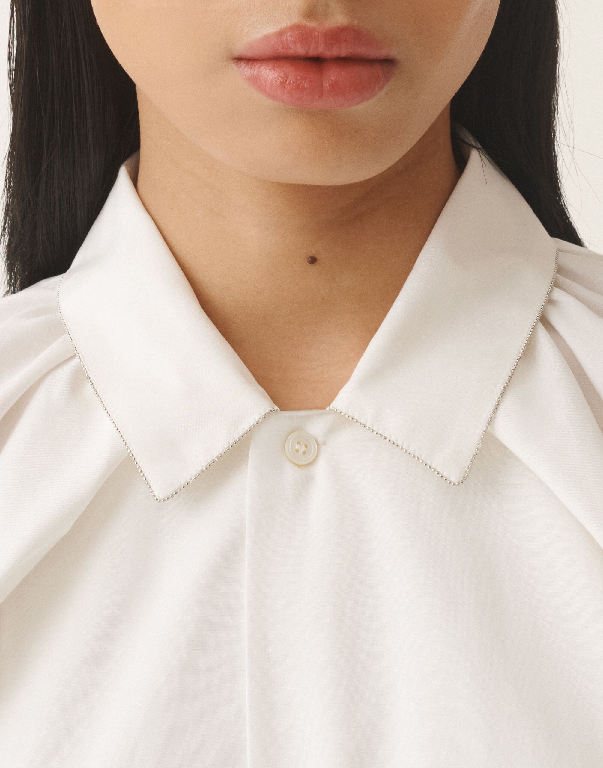 Fabiana Filippi Poplin midi dress, optical white WHITE ABD275F750L3060000