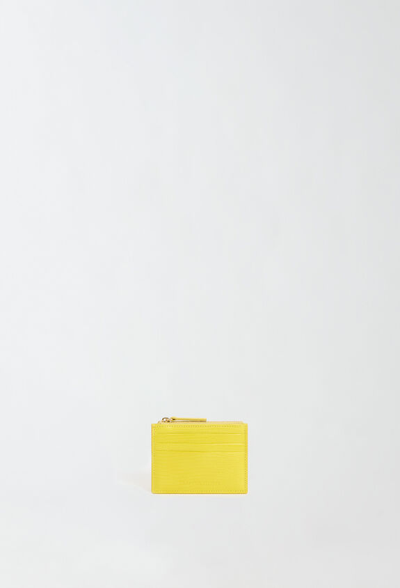 Fabiana Filippi Calfskin card holder, cedar YELLOW AAD224A954L1000000