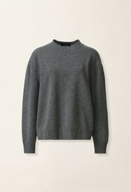 Platinum crewneck sweater, charcoal Fabiana Filippi Platinum crewneck sweater, charcoal Charcoal MAD216F028M2810000