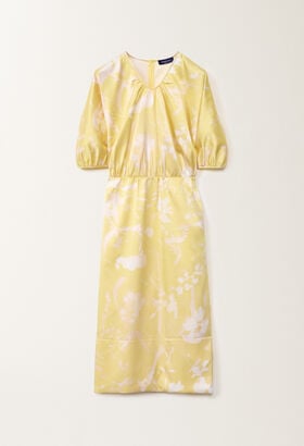 Fabiana Filippi Tilia-print silk dress, cedar AQUAGREEN ABD275F625L2330000