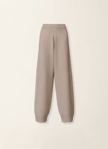 Fabiana Filippi Platinum trousers with lurex, mocha Mocha PAD216F336M3330000